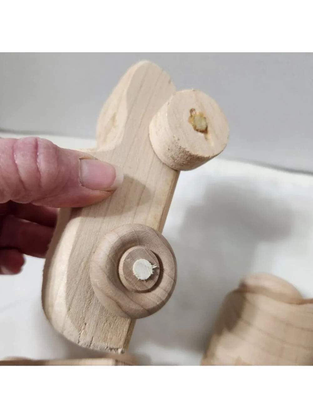 Handcrafted Wooden Toy Cars Set Of 4 – Natural Finish Durable Wooden Wheels